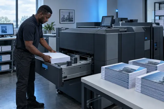 Système d'impression de production dans un atelier de reprographie