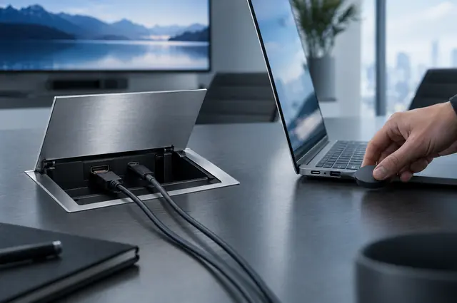 Boîtier de connexion de table et clé de partage d'écran sans fil